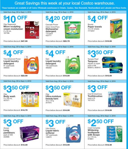 Costco Weekly Handout Instant Savings East Coupons (Aug 29 - Sept 4) A