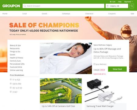 GROUPON Today Only - Sale of Champions (Aug 12)