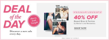 Hudson's Bay Deal of the Day - 40 Off Boxed Bras & Panties (Aug 2)