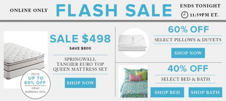 Hudson's Bay Flash Sale - 60 Off Pillows & Duvets, Up to 60 Off Mattress Sets, 40 Off Bed & Bath (Aug 3)