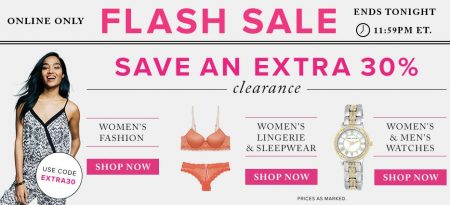 Hudson's Bay Flash Sale - Extra 30 Off Clearance Women's Fashion, Lingerie & Sleepwear, and Watches (Aug 17)