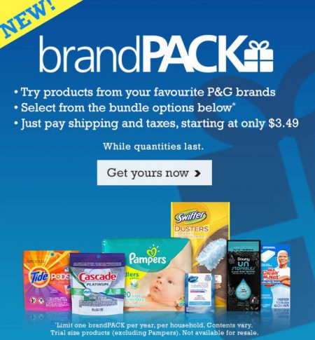 P&G Everyday Try P&G brandPACK Products from $3.49