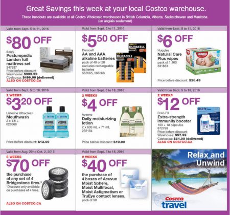 Costco Weekly Handout Instant Savings West Coupons (Sept 5-11)