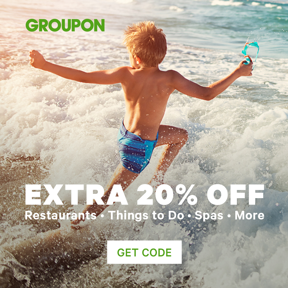 Groupon.com: Today Only – Extra 20% Off Local Deals Promo Code (Aug 3)