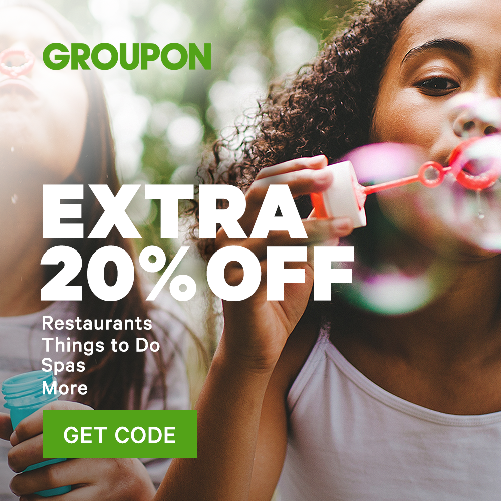 Groupon.com: Today Only – Extra 20% Off Local Deals Promo Code (Aug 10)