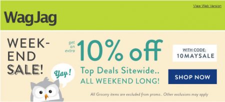 Wagjag Com Extra 10 Off Sitewide Promotional Code May 26 27